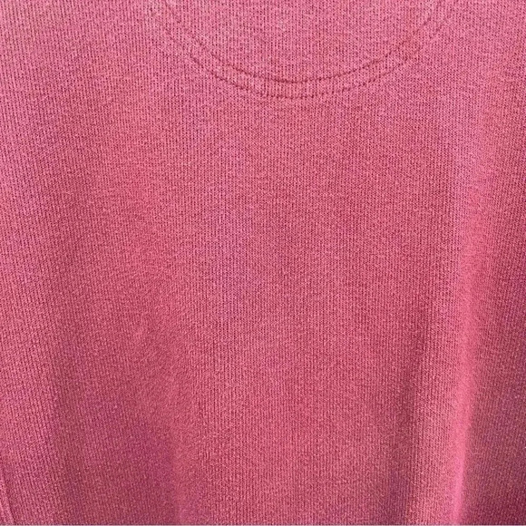 Eddie Bauer Men's Sweater Large Maroon Wine Quarter Zip Closure Long Sleeve - Picture 7 of 12